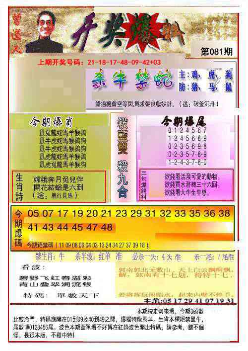 081期开奖爆料(新图推荐)[图]